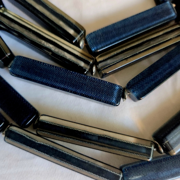 Chicos Statement Necklace in Navy & Silver - Picture 2 of 3